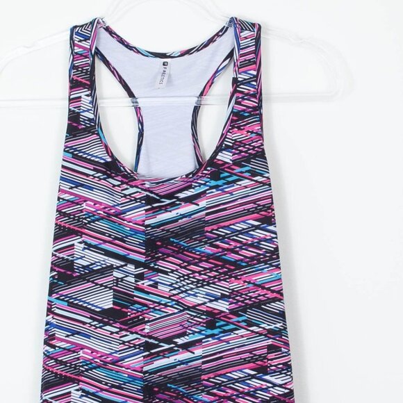 Fabletics Abstract Mesh Back Athletic Tank Top Womens Size Small - Picture 3 of 7
